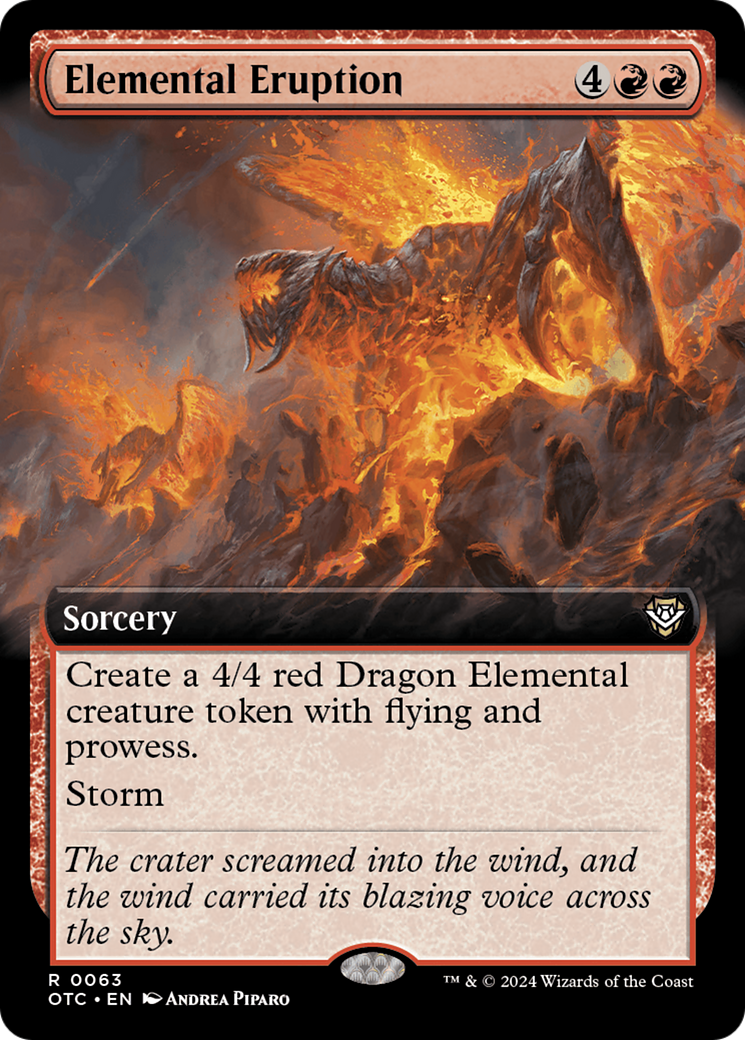 Image of Elemental Eruption (Extended Art) [Outlaws of Thunder Junction Commander]