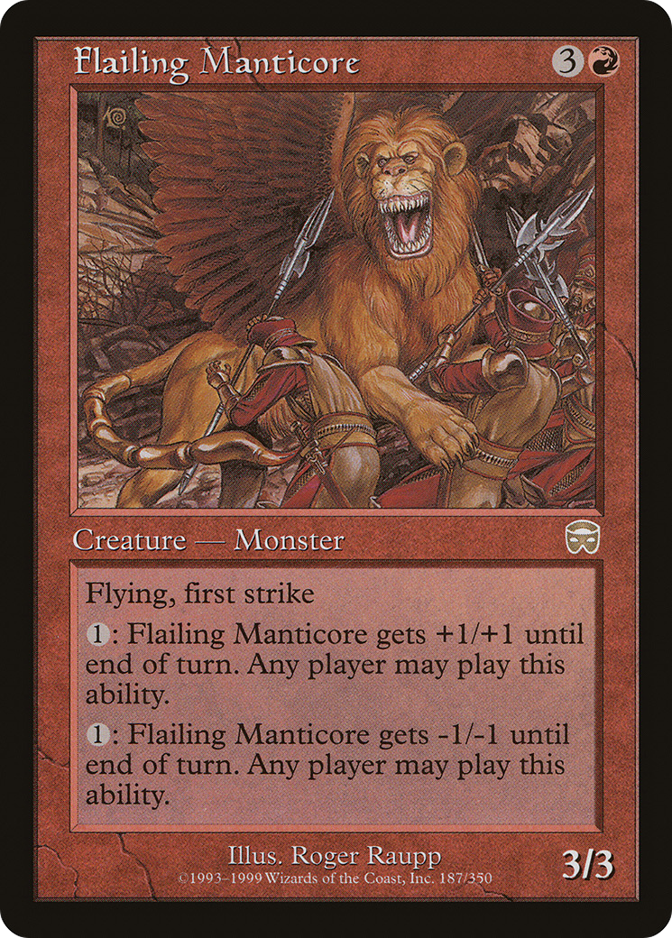 Image of Flailing Manticore [Mercadian Masques]