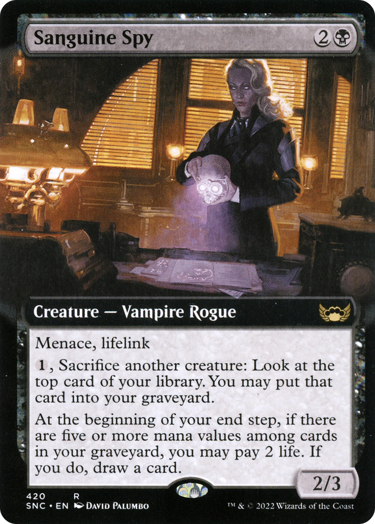 Image of Sanguine Spy (Extended Art) [Streets of New Capenna]