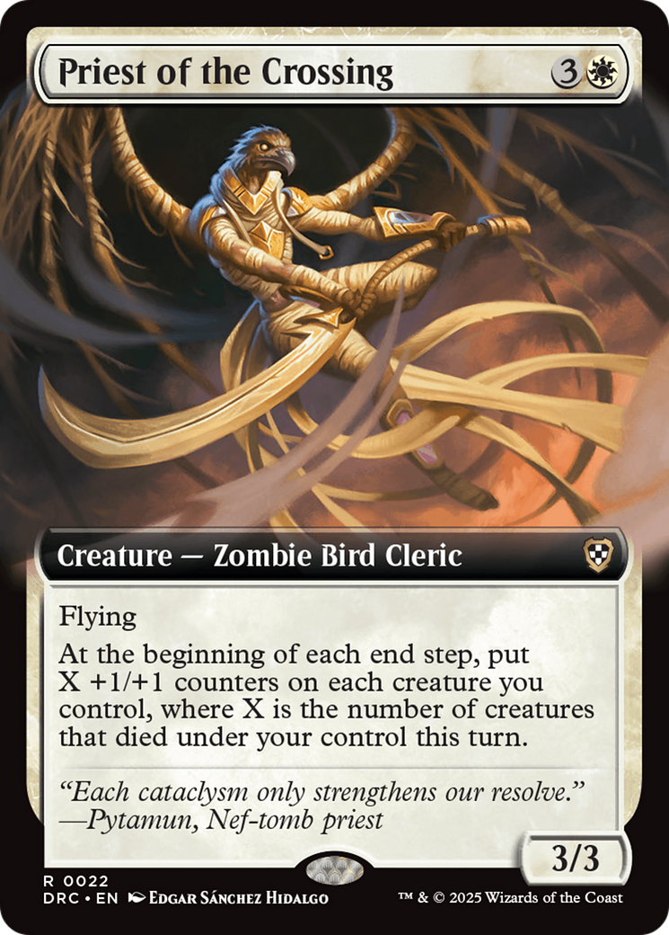 Image of Priest of the Crossing (Extended Art) [Aetherdrift Commander]