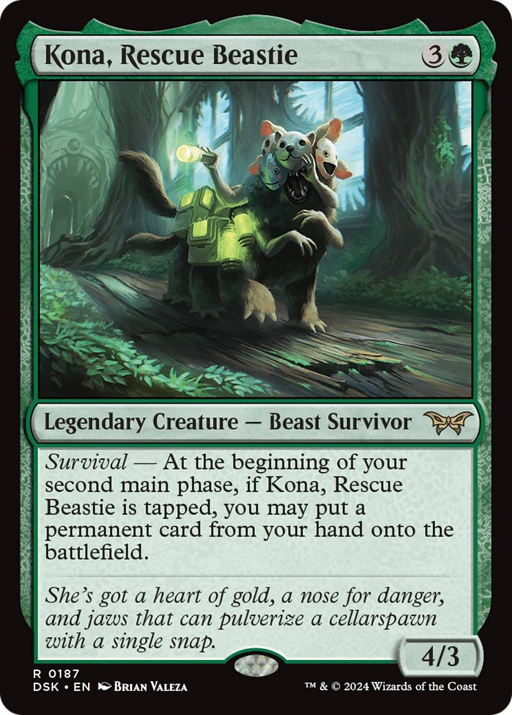 Image of Kona, Rescue Beastie (0187) [Duskmourn: House of Horror]