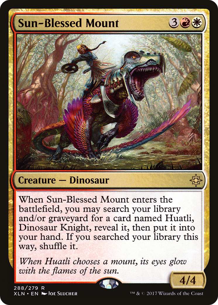 Image of Sun-Blessed Mount (XLN-288) - Ixalan Foil