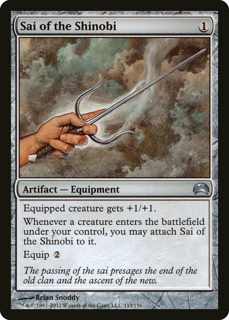 Image of Sai of the Shinobi (PC2-113) - Planechase 2012 Foil