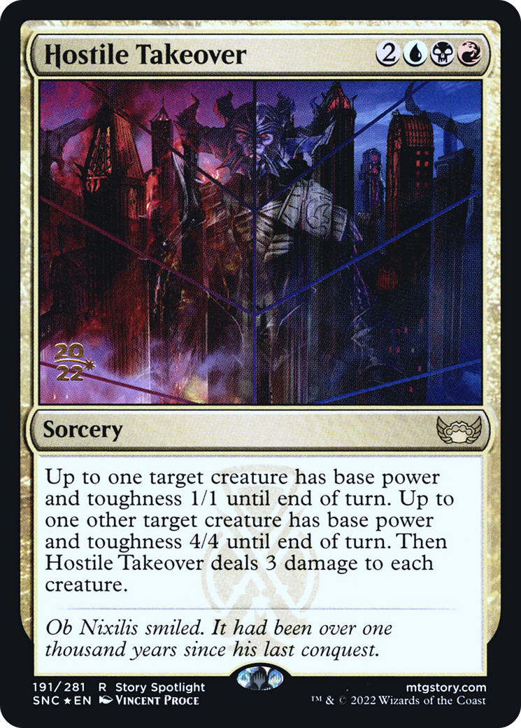 Image of Hostile Takeover [Streets of New Capenna Prerelease Promos]