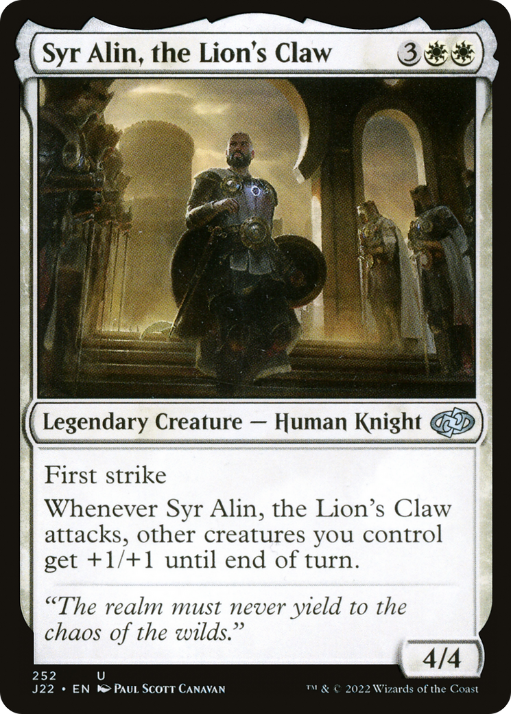 Image of Syr Alin, the Lion's Claw [Jumpstart 2022]