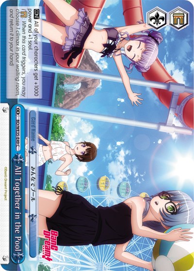 Image of All Together in the Pool (BD/WE35-E49 C) (Parallel Foil) [Poppin'Party x Roselia]