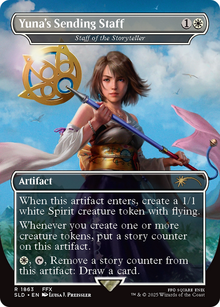 Image of Yuna's Sending Staff - Staff of the Storyteller [Secret Lair Drop Series]