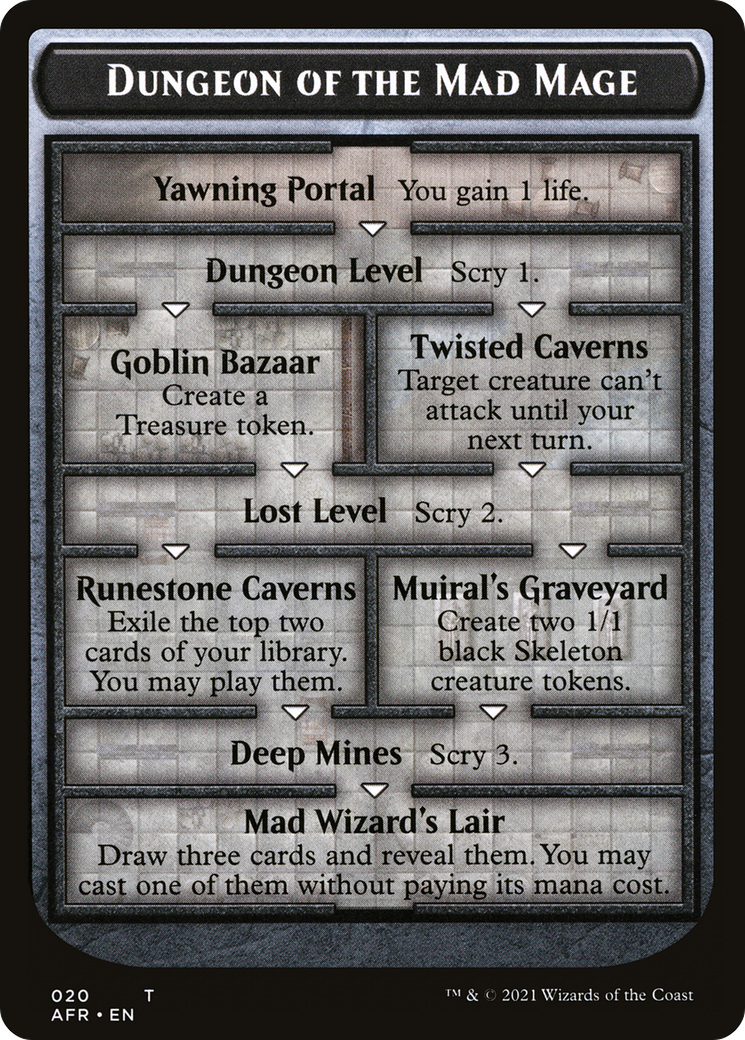 Image of Dungeon of the Mad Mage Token (Oversized) [Oversize Cards]