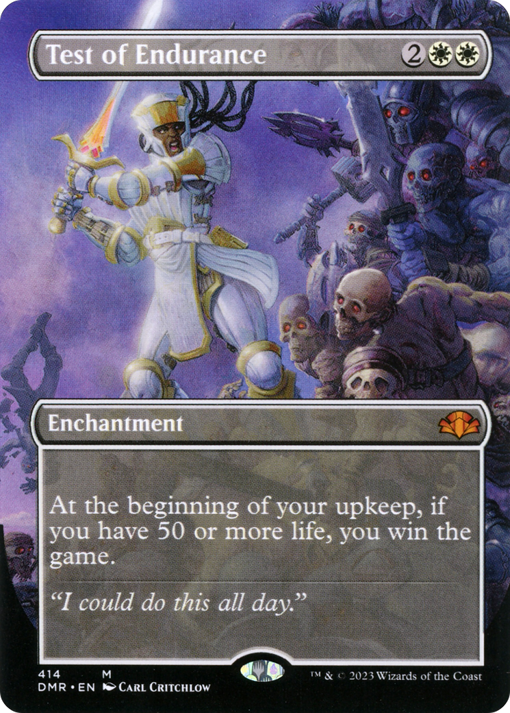 Image of Test of Endurance (Borderless Alternate Art) [Dominaria Remastered]