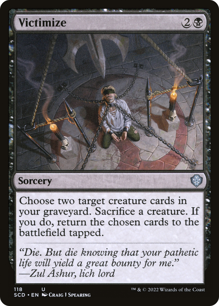 Image of Victimize [Starter Commander Decks]