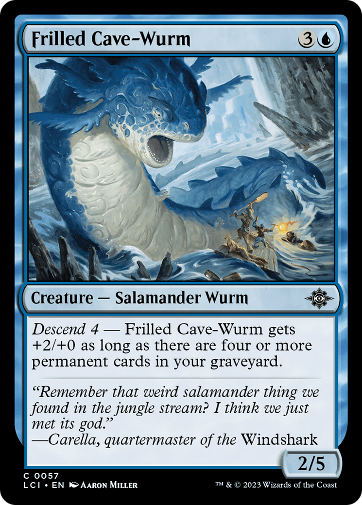 Image of Frilled Cave-Wurm [The Lost Caverns of Ixalan]