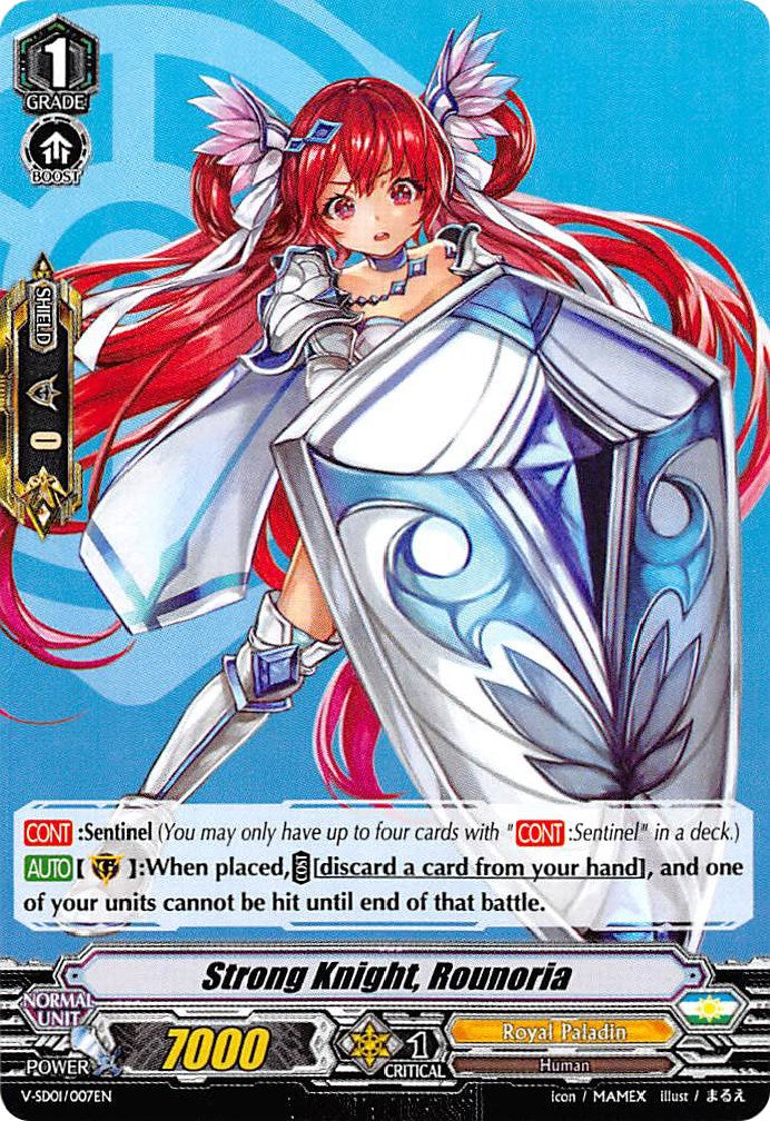 Image of Strong Knight, Rounoria (V-SD01/007EN) [2018 Free Experience Deck 