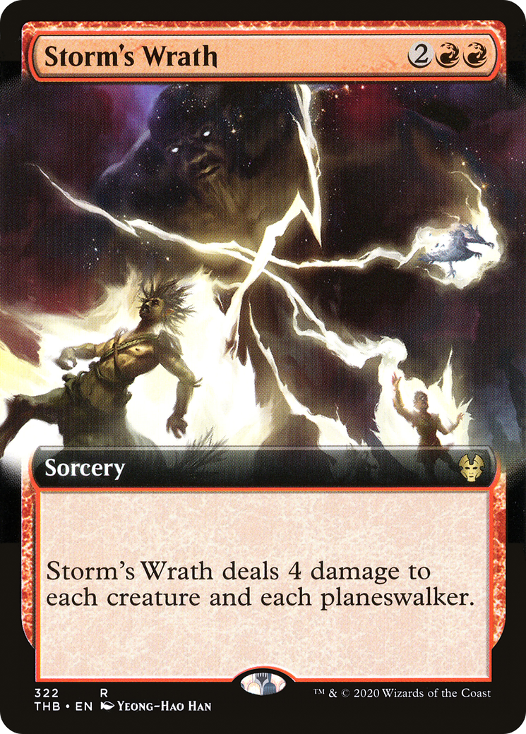 Image of Storm's Wrath (Extended Art) [Theros Beyond Death]