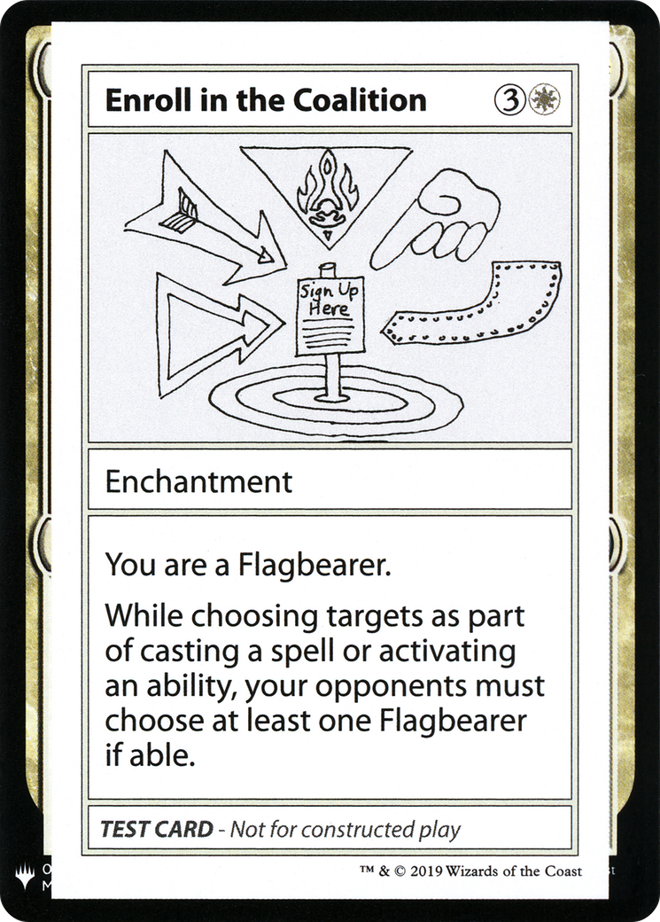 Image of Enroll in the Coalition [Mystery Booster Playtest Cards]
