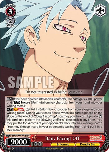 Image of Ban: Facing Off (Foil) [The Seven Deadly Sins: Revival of The Commandments]