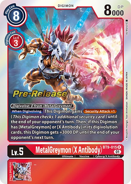 Image of MetalGreymon (X Antibody) [BT9-015] [X Record Pre-Release Promos]