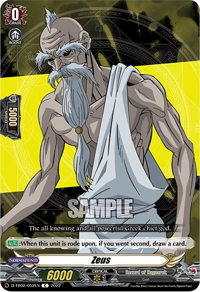 Image of Zeus (D-TB02/052EN) [Record of Ragnarok]