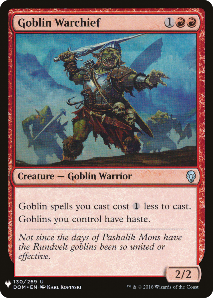 Image of Goblin Warchief [The List]