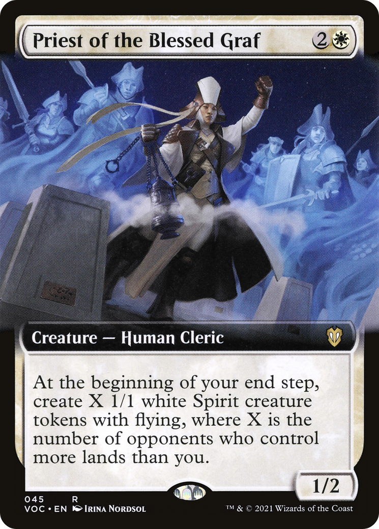 Image of Priest of the Blessed Graf (Extended Art) [Innistrad: Crimson Vow Commander]