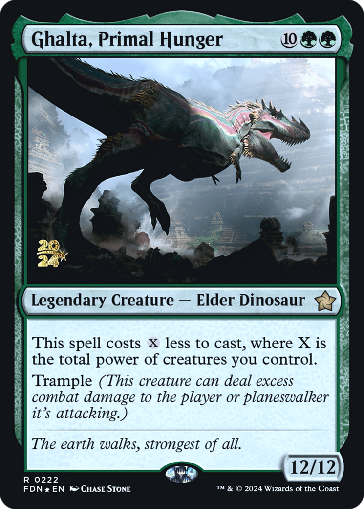 Image of Ghalta, Primal Hunger [Foundations Prerelease Promos]