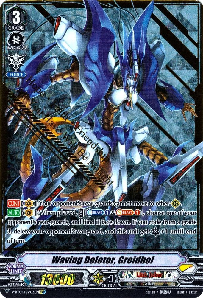 Image of Waving Deletor, Greidhol (V-BT04/SV03EN) [Vilest! Deletor]