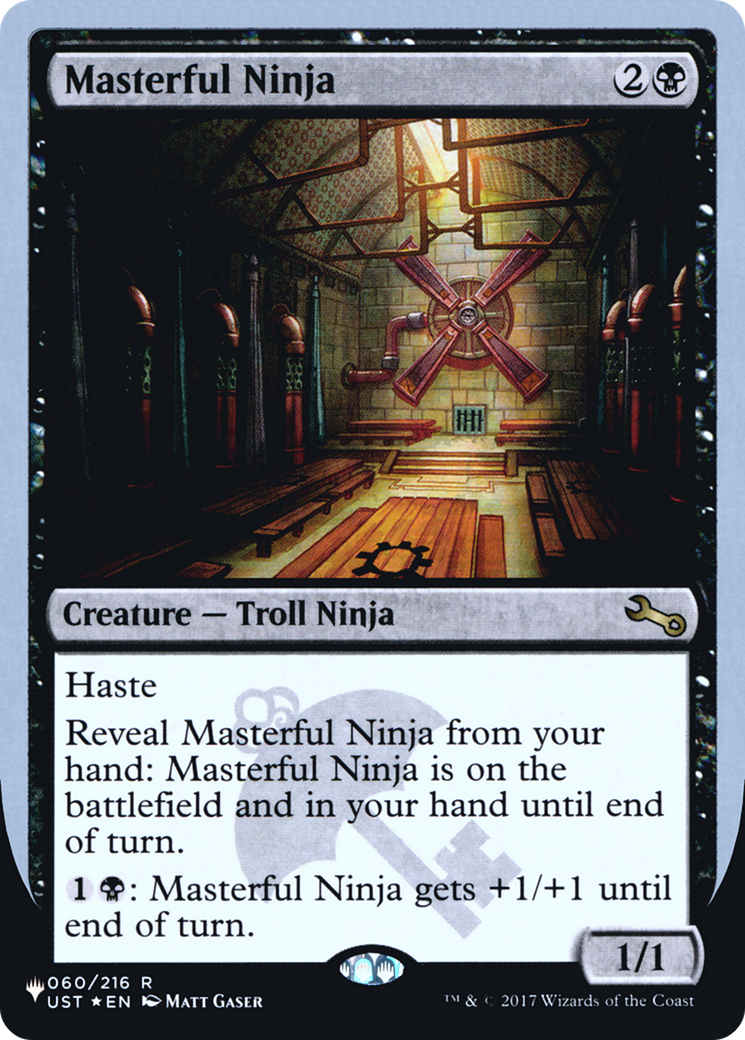 Image of Masterful Ninja (Unfinity Foil Edition) [The List]