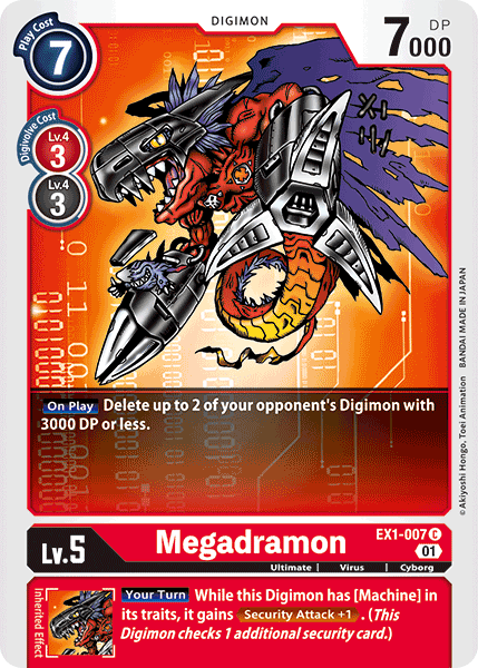Image of Megadramon [EX1-007] [Classic Collection]