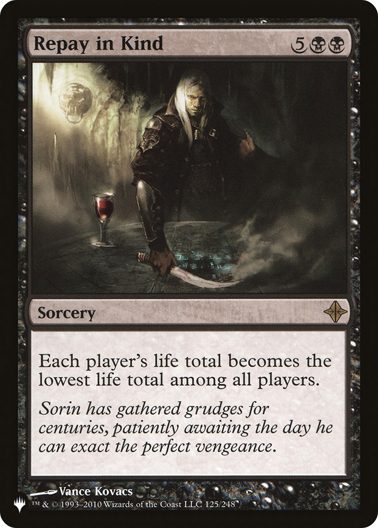 Image of Repay in Kind [The List]