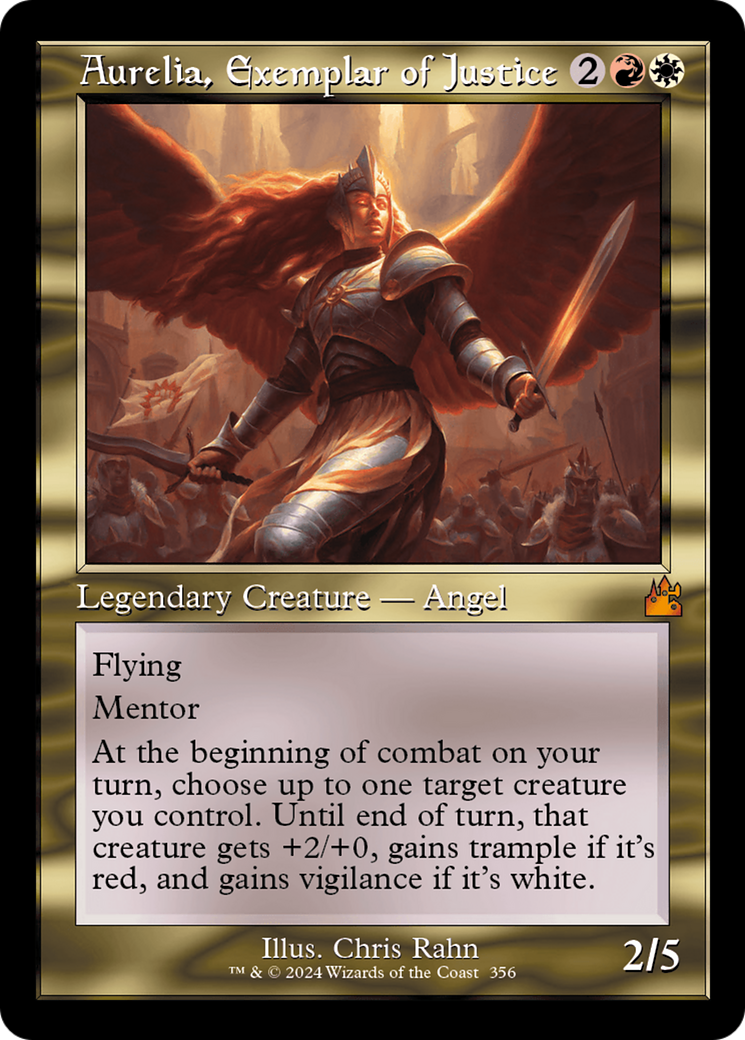 Image of Aurelia, Exemplar of Justice (Retro) [Ravnica Remastered]