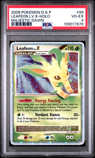 Leafeon LV.X (Diamond & Pearl: Majestic Dawn) 99/100 PSA 4