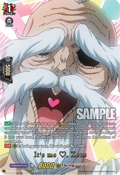 Image of It's me, Zeus (D-TB02/RGR51EN) [Record of Ragnarok]