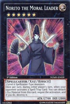 Image of Norito the Moral Leader [NUMH-EN039] Secret Rare