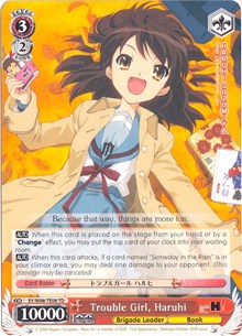 Image of Trouble Girl, Haruhi (SY/W08-TE08 TD) [The Melancholy of Haruhi Suzumiya]