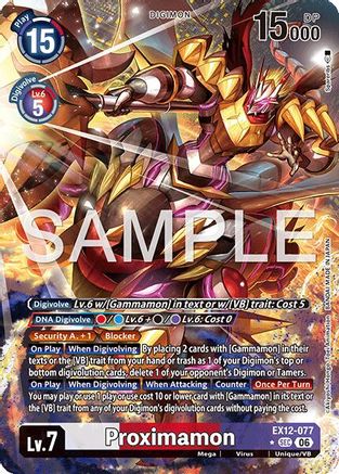 Image of Proximamon (Alternate Art) (EX12-077) - Digital World Shambala Foil