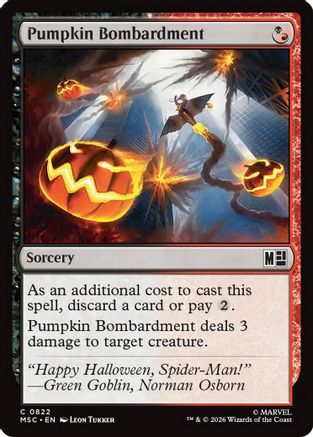 Image of Pumpkin Bombardment (MSC-822) - Commander: Marvel Super Heroes