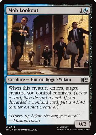 Image of Mob Lookout (MSC-821) - Commander: Marvel Super Heroes Foil