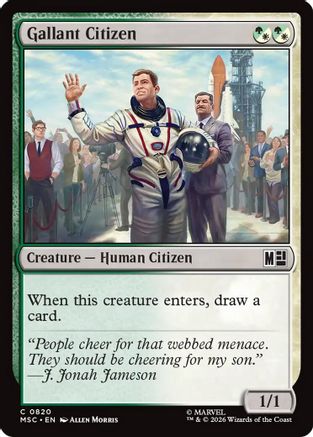 Image of Gallant Citizen (MSC-820) - Commander: Marvel Super Heroes
