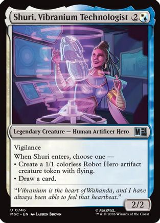 Image of Shuri, Vibranium Technologist (MSC-746) - Commander: Marvel Super Heroes