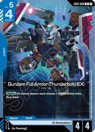 Image of Gundam Full Armor (Thunderbolt) (EX) (EB01-009) - Eternal Nexus