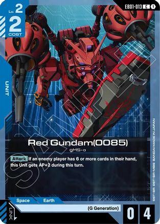 Image of Red Gundam(0085) (EB01-013) - Eternal Nexus