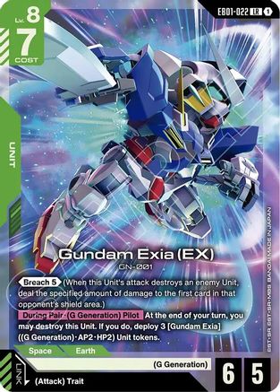 Image of Gundam Exia (EX) (EB01-022) - Eternal Nexus Holofoil