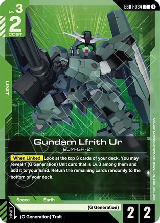 Image of Gundam Lfrith Ur (EB01-034) - Eternal Nexus