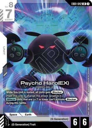 Image of Psycho Haro (EX) (EB01-042) - Eternal Nexus Holofoil