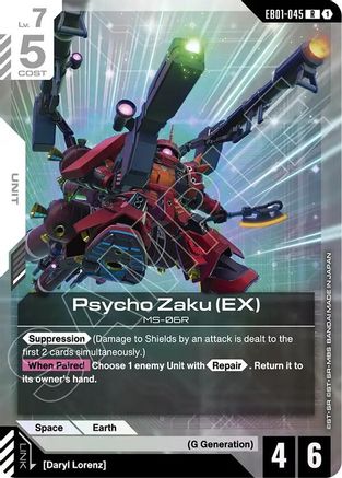 Image of Psycho Zaku (EX) (EB01-045) - Eternal Nexus Holofoil