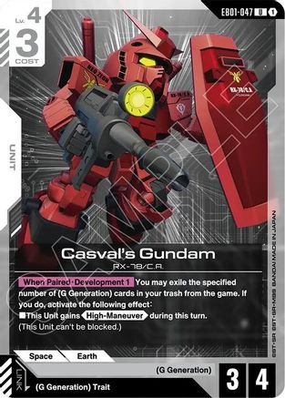 Image of Casval's Gundam (EB01-047) - Eternal Nexus