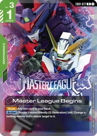 Image of Master League Begins (EB01-077) - Eternal Nexus Holofoil