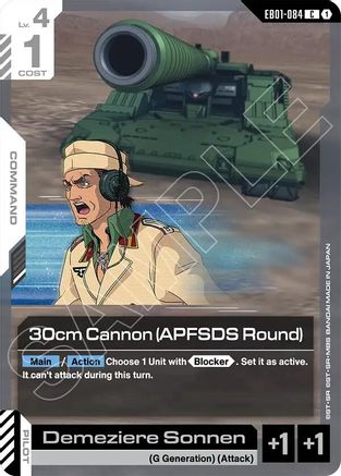 Image of 30cm Cannon (APFSDS Round) (EB01-084) - Eternal Nexus