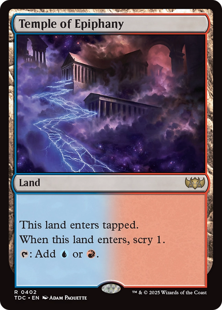 Image of Temple of Epiphany [Tarkir: Dragonstorm Commander]