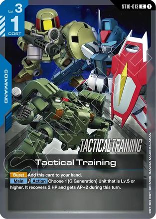 Image of Tactical Training (ST10-013) - Starter Deck 10 Generation Pulse