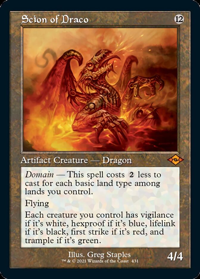Image of Scion of Draco (Retro Foil Etched) [Modern Horizons 2]